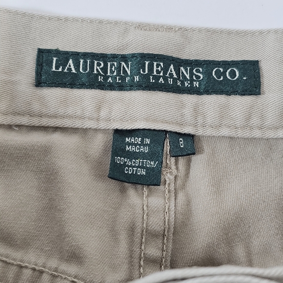 Lauren Ralph Lauren Beige Ankle & Cropped Jeans Sz 8 100% Cotton - Picture 4 of 11